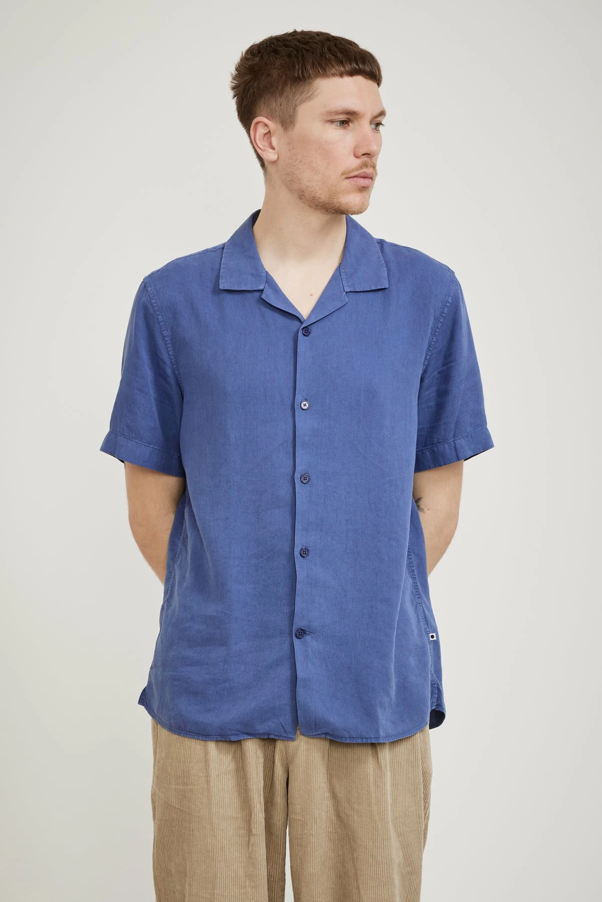 Miyagi S/S Shirt Washed Navy