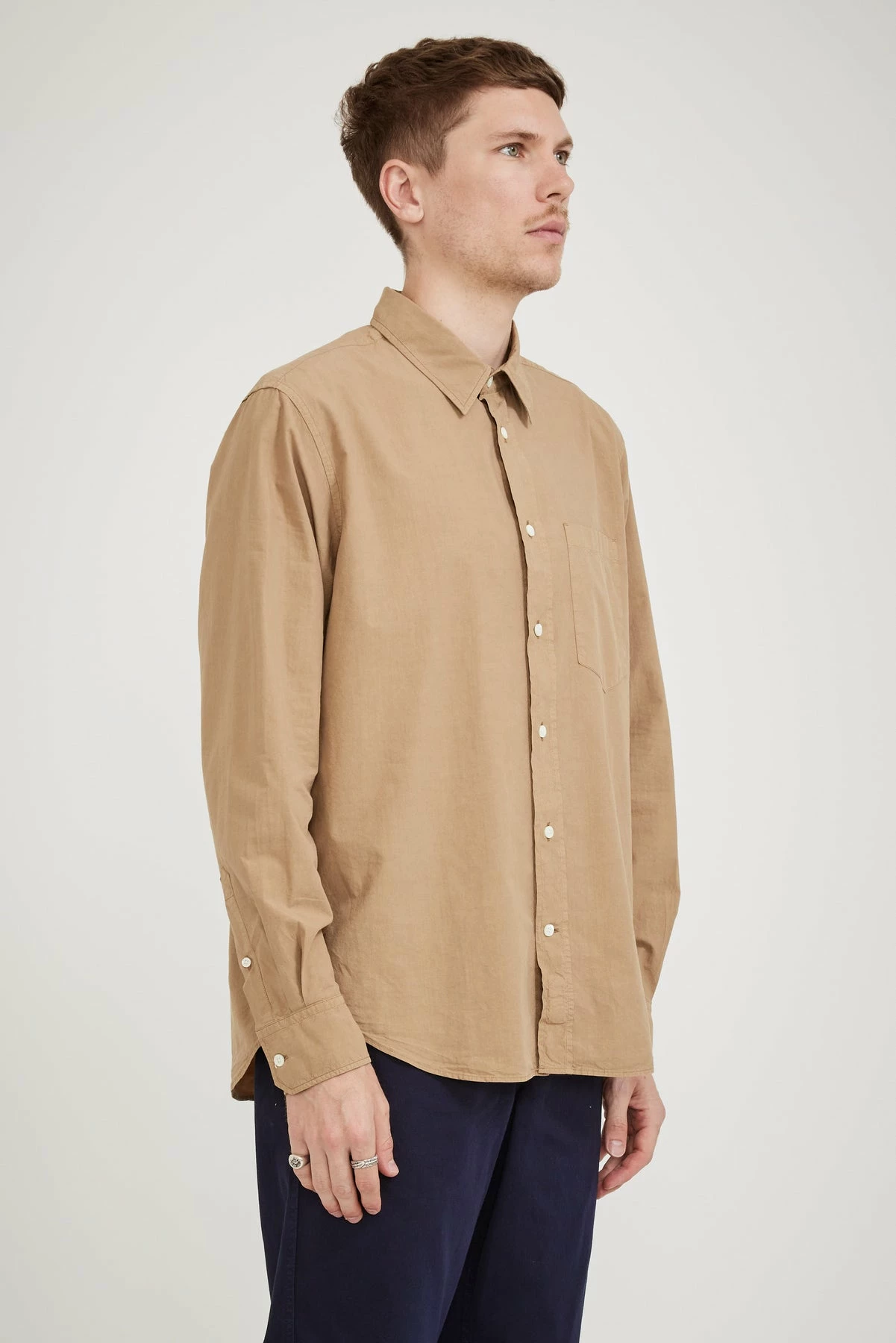 Algot Tencel Shirt Camel - Image 3
