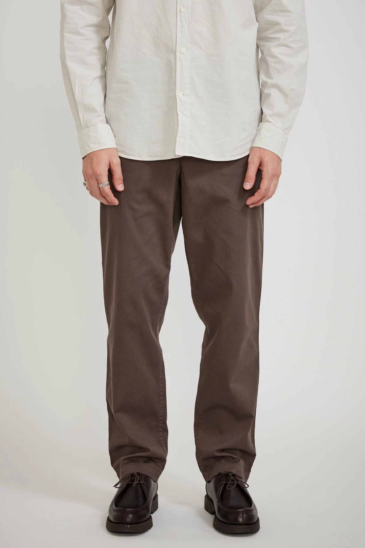 Ezra Light Stretch Pants Heathland Brown