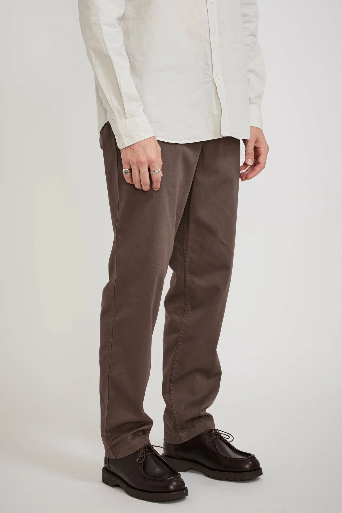 Ezra Light Stretch Pants Heathland Brown - Image 4