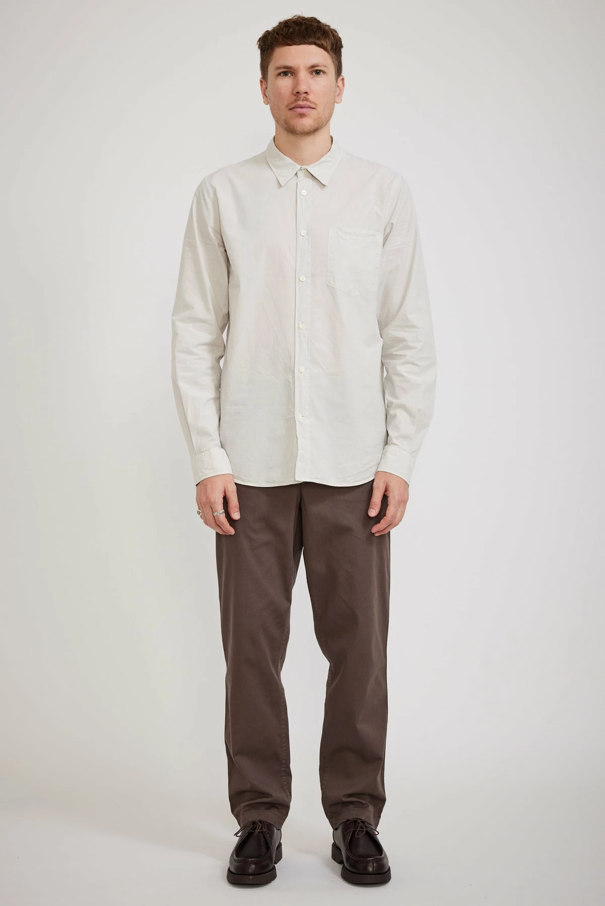 Ezra Light Stretch Pants Heathland Brown - Image 2