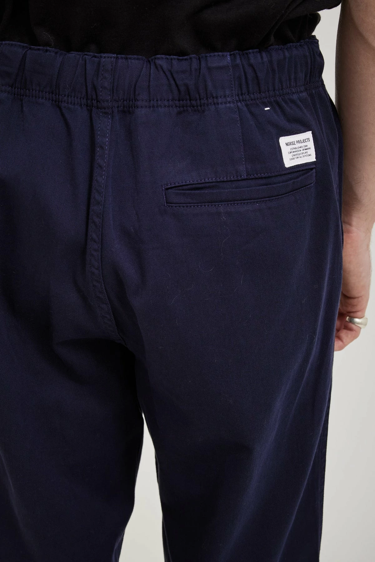 Ezra Light Stretch Pants Dark Navy - Image 6