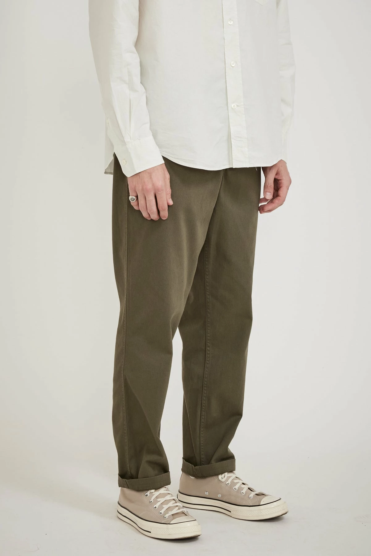 Ezra Light Stretch Pants Ivy Green - Image 3