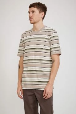 Johannes Weekend Stripe Light Khaki
