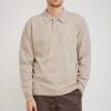 Marco Lambswool Polo Utility Khaki