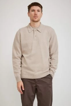 Marco Lambswool Polo Utility Khaki