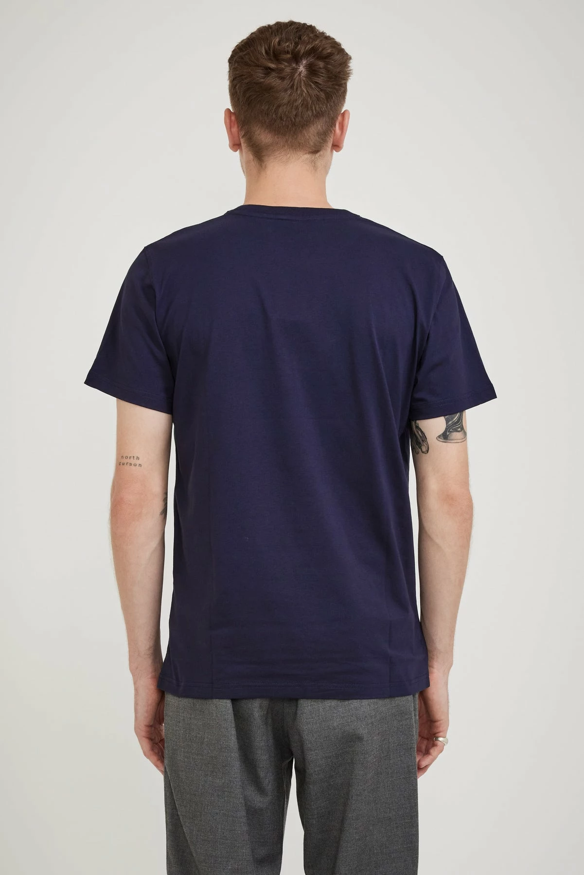 Niels Standard SS T-Shirt Dark Navy - Image 4