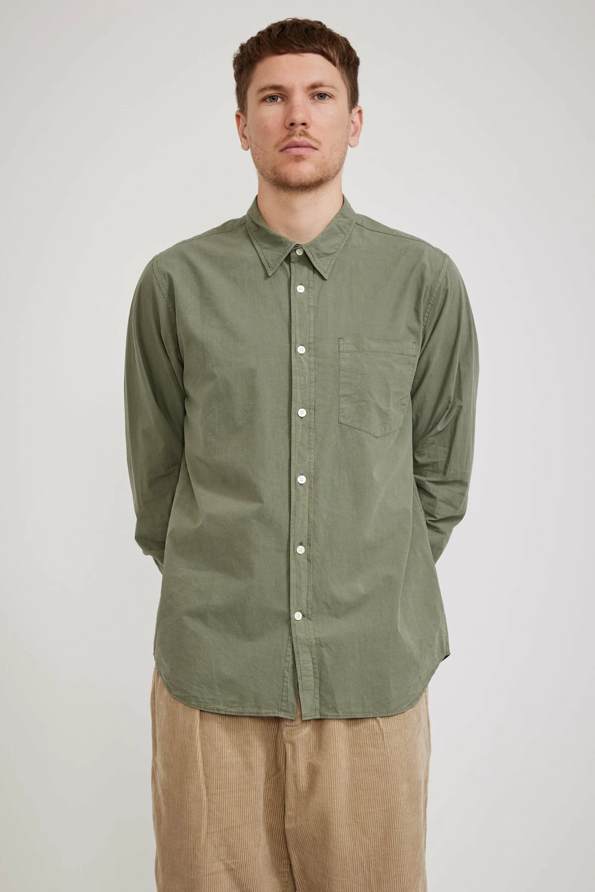 Osvald Tencel Shirt Dried Sage Green