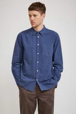 Osvald Tencel Shirt Calcite Blue