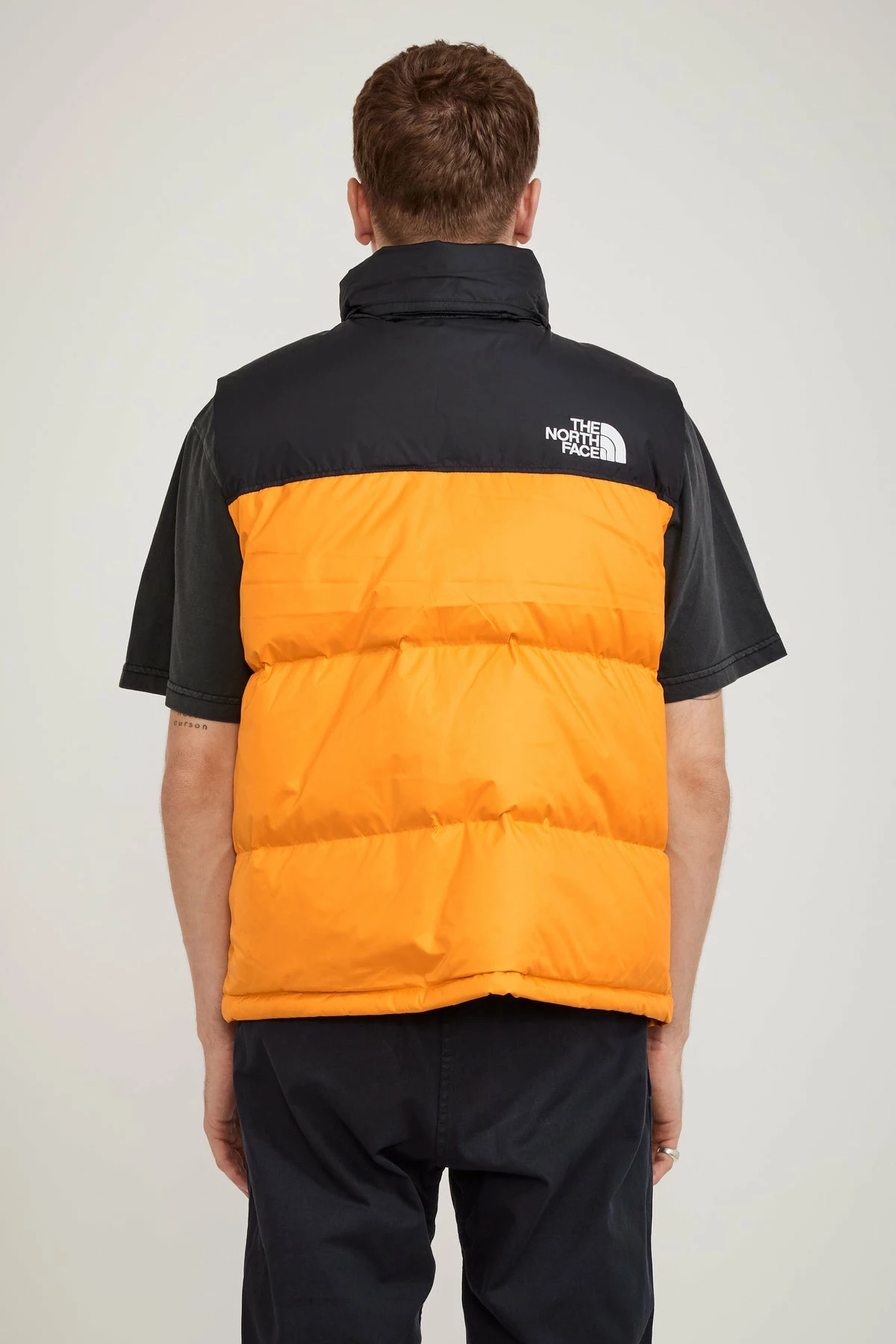 96 Retro Nuptse Vest Cone Orange - Image 4