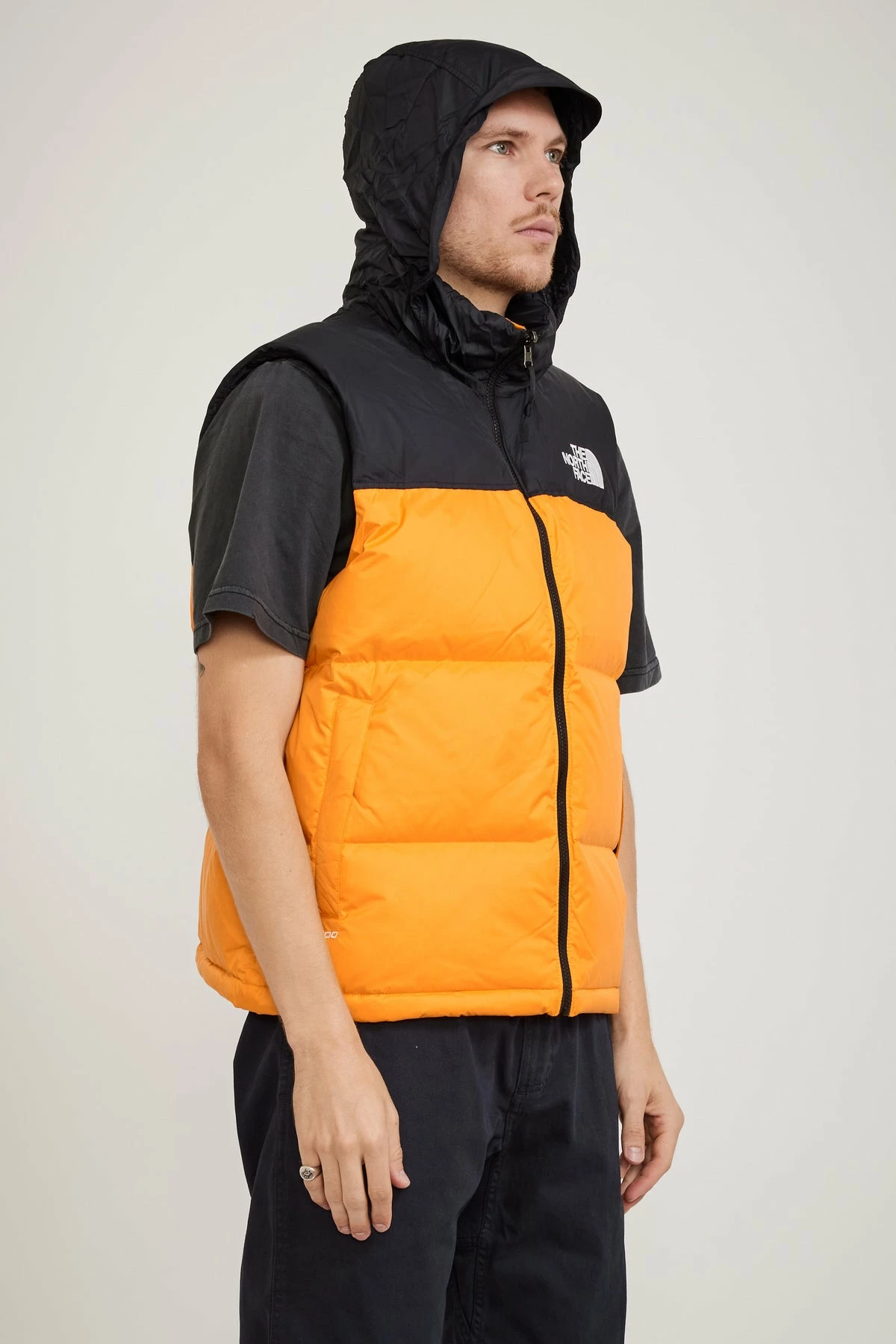 96 Retro Nuptse Vest Cone Orange - Image 5