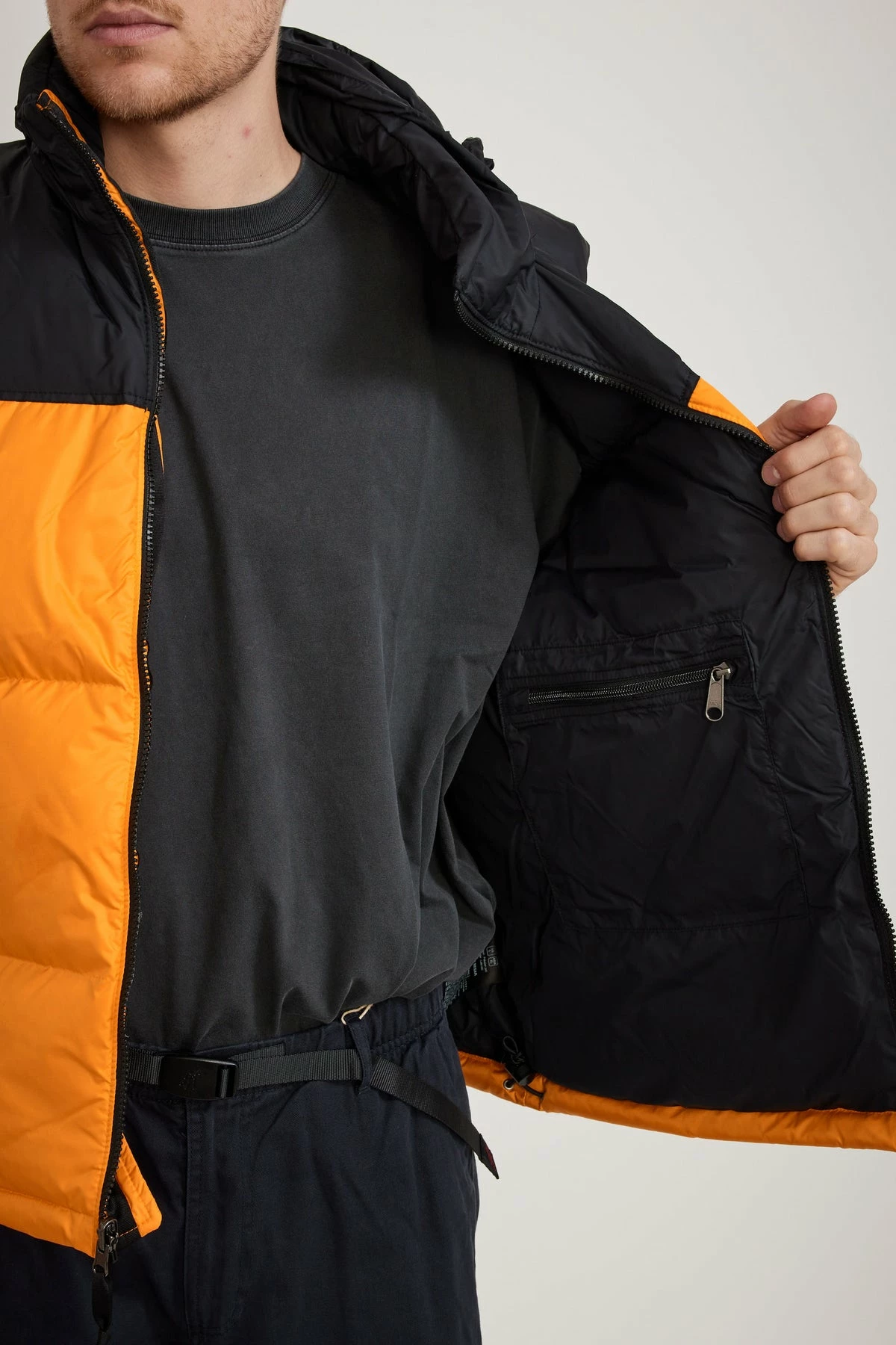96 Retro Nuptse Vest Cone Orange - Image 6