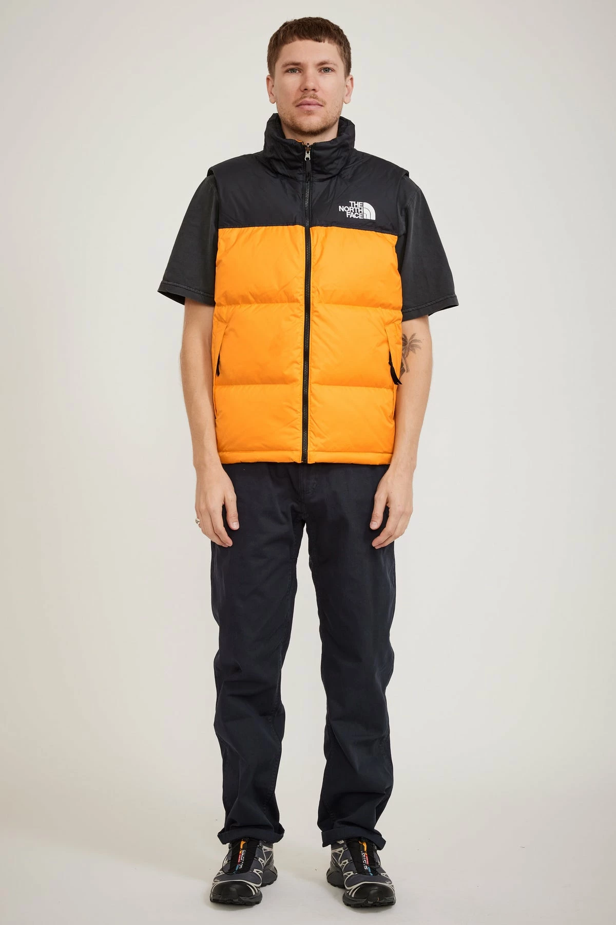 96 Retro Nuptse Vest Cone Orange - Image 2