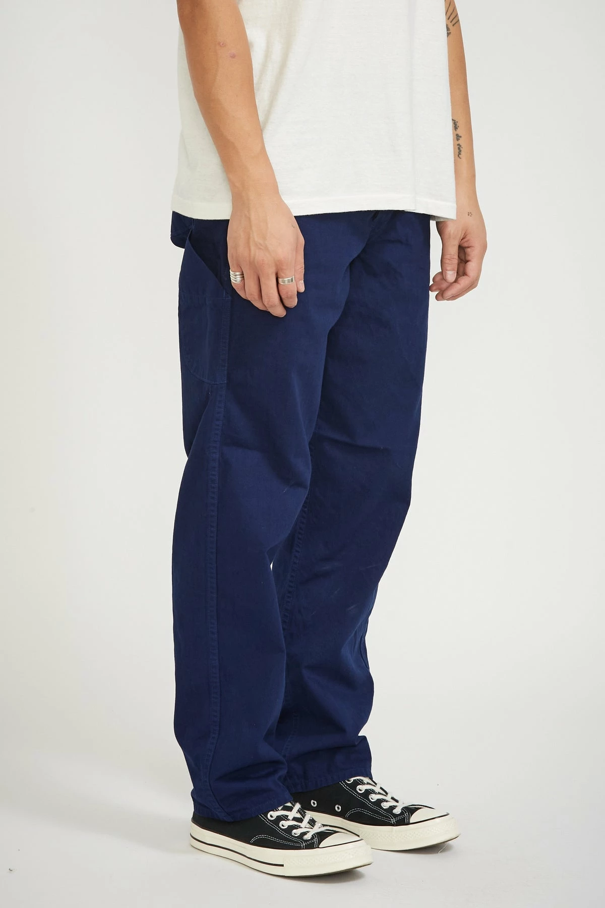 French Work Pants Blue - Image 3
