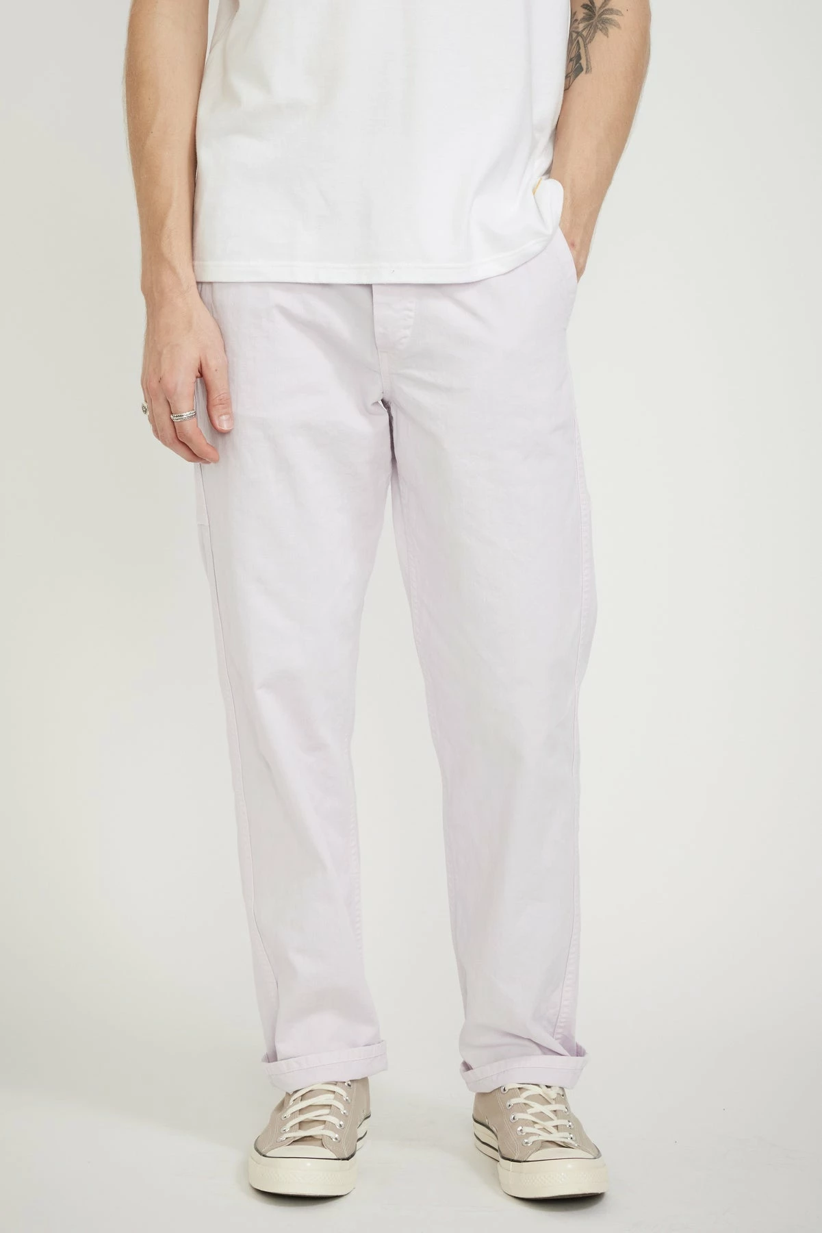 French Work Pants Moss Pink