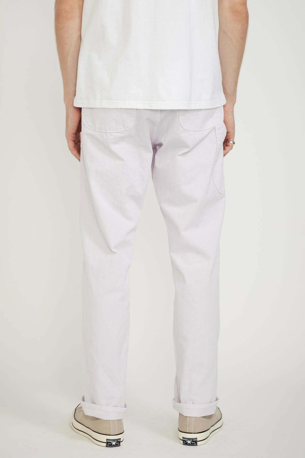 French Work Pants Moss Pink - Image 5