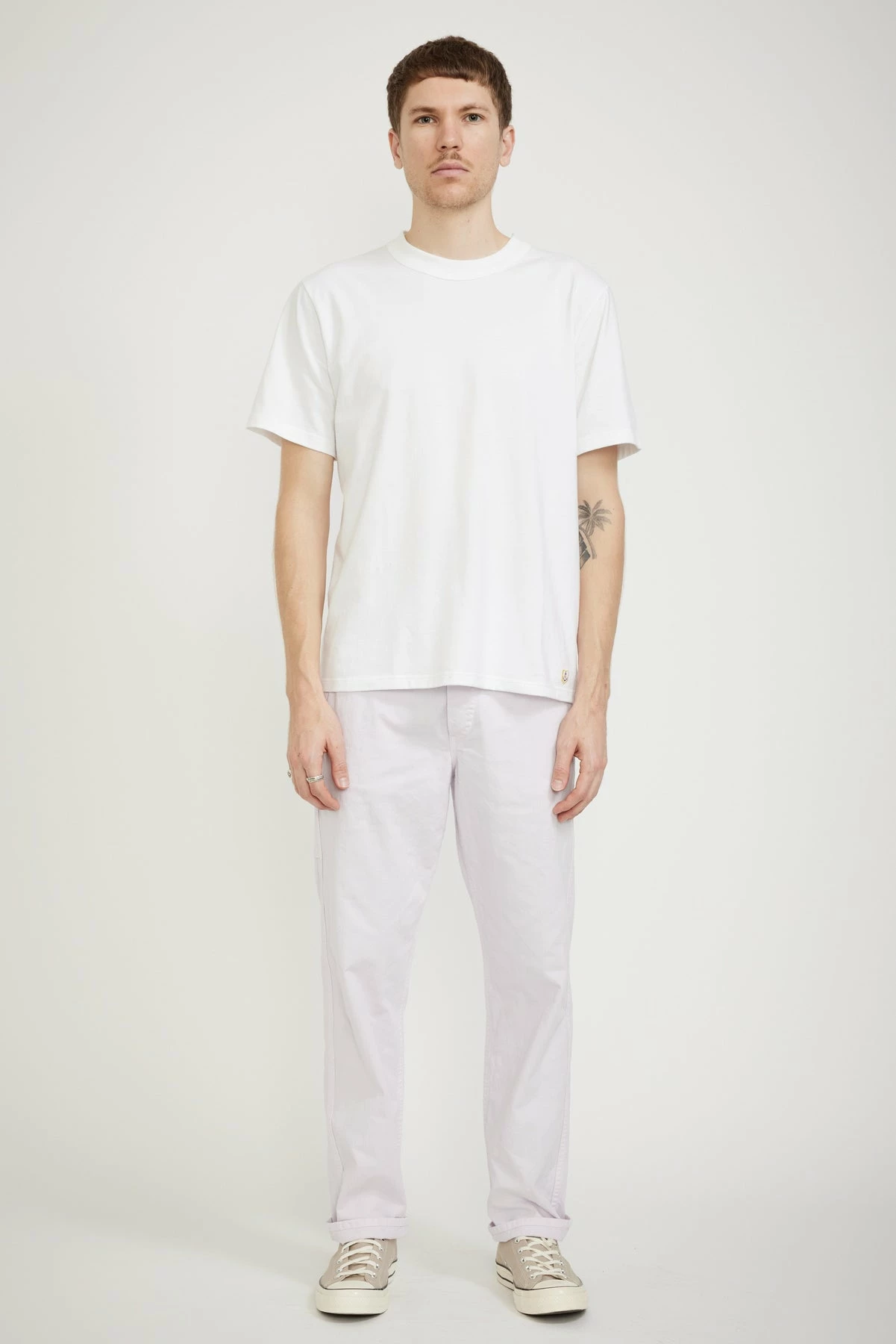 French Work Pants Moss Pink - Image 2