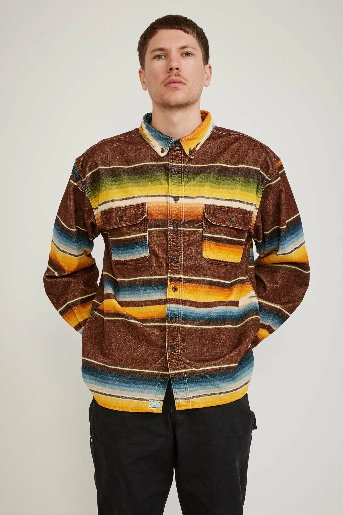 Loose Fit Rag Print Shirt