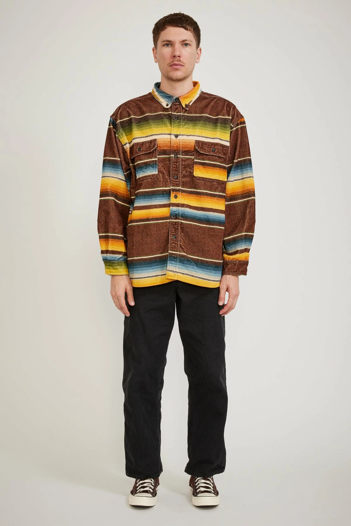 Loose Fit Rag Print Shirt - Image 6