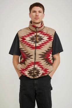 Navajo Boa Fleece Vest