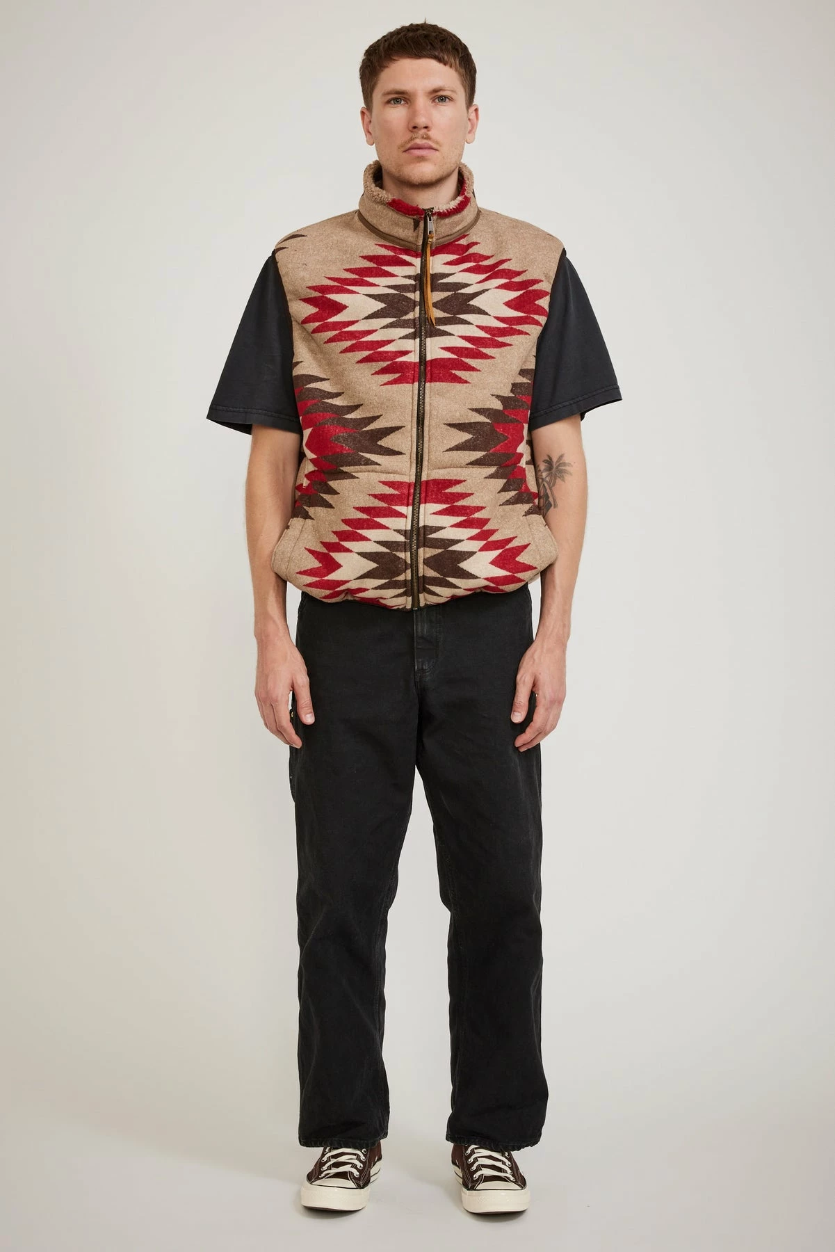 Navajo Boa Fleece Vest - Image 6