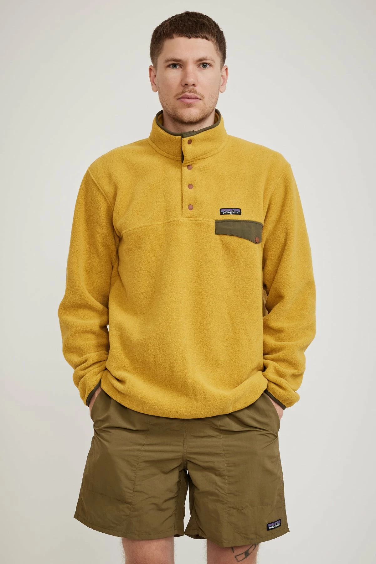 Lightweight Synch Snap-T Pullover Cabin Gold