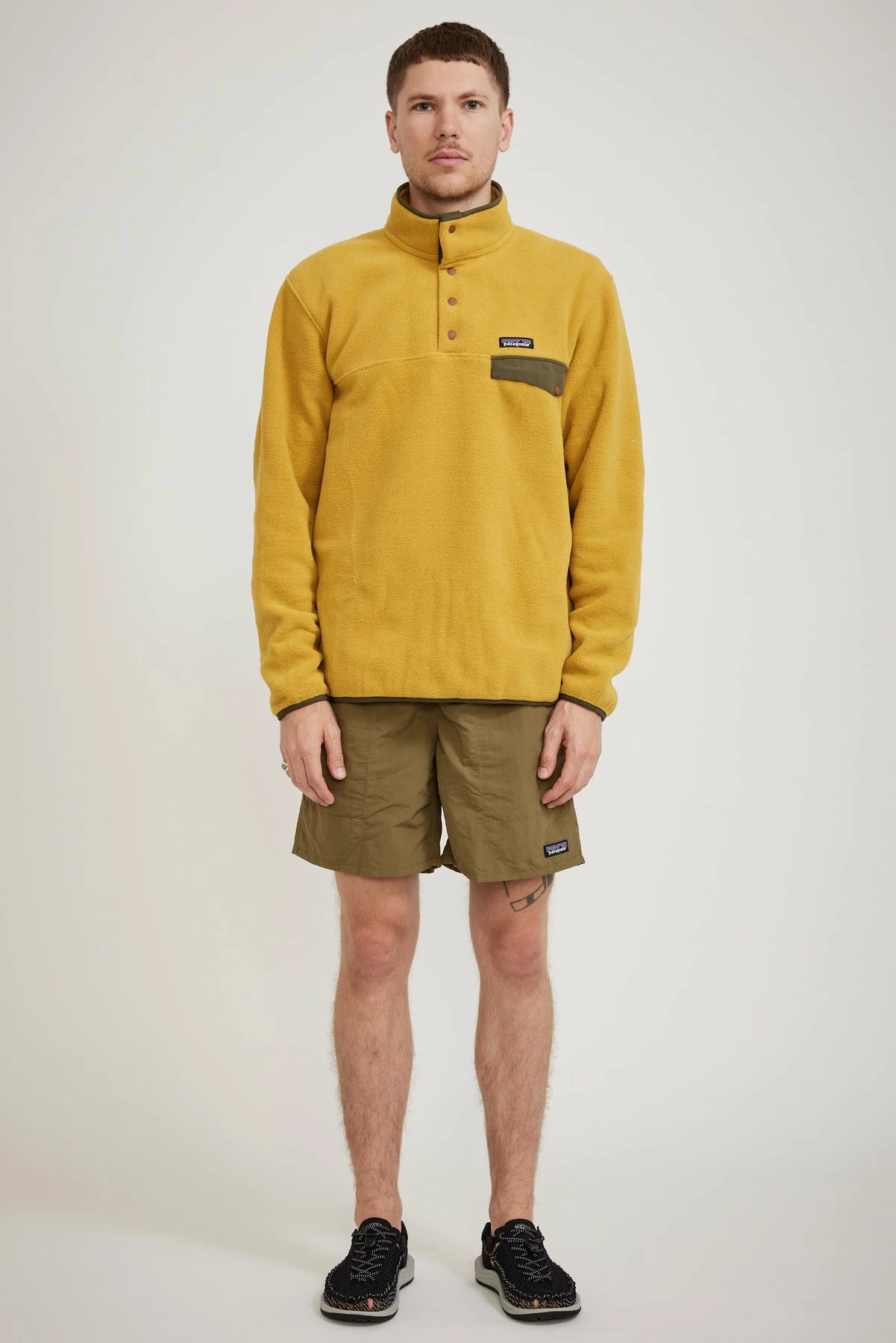 Lightweight Synch Snap-T Pullover Cabin Gold - Image 2