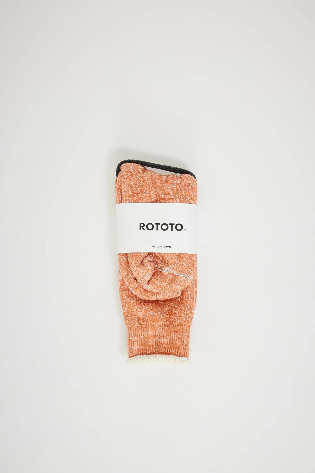 Double Face Crew Socks Orange