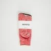 Double Face Crew Socks Red