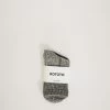 Double Face Mid Socks Charcoal