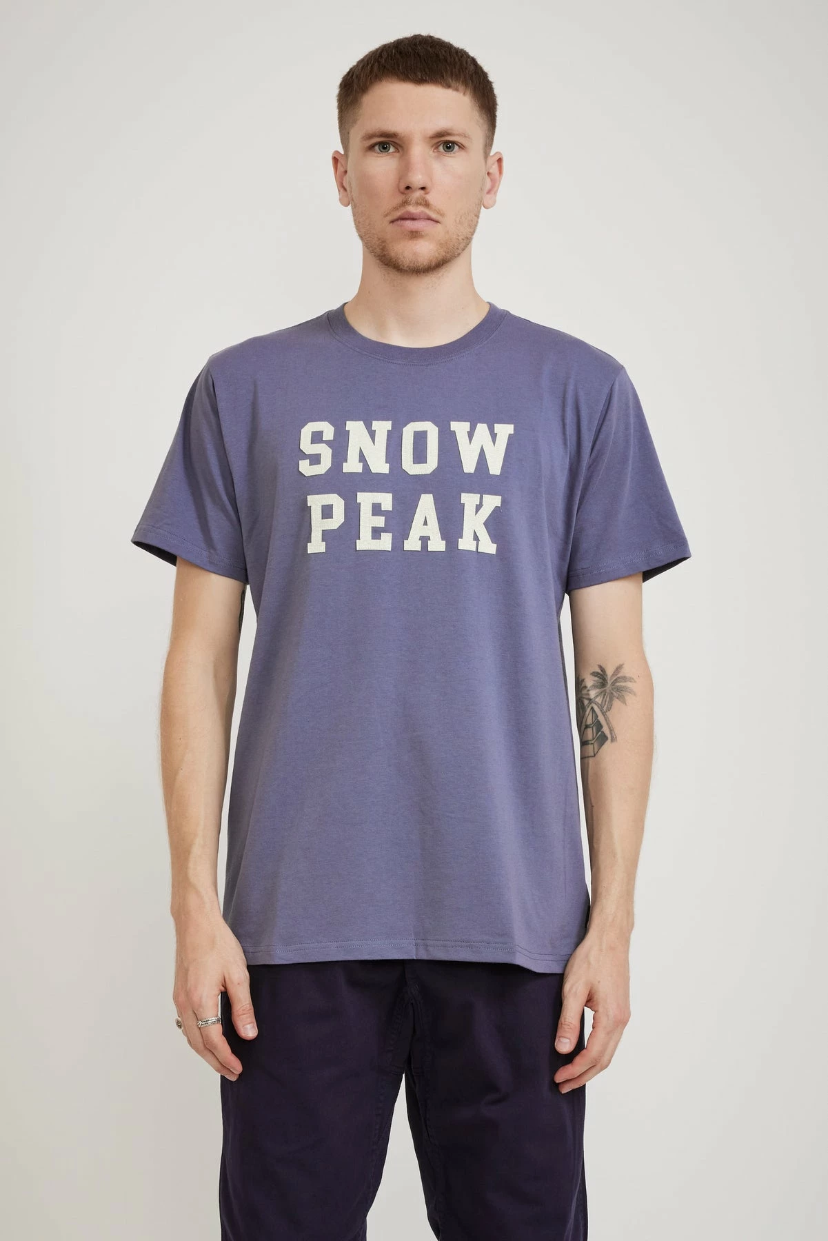 Felt Logo T-Shirt Slate Navy