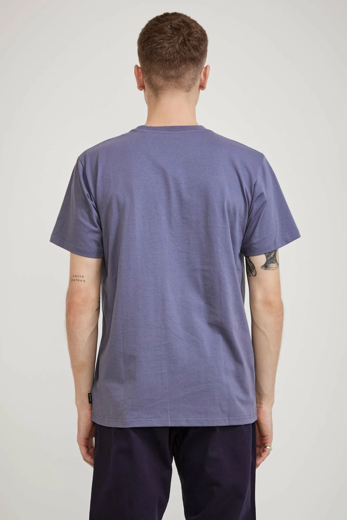 Felt Logo T-Shirt Slate Navy - Image 4