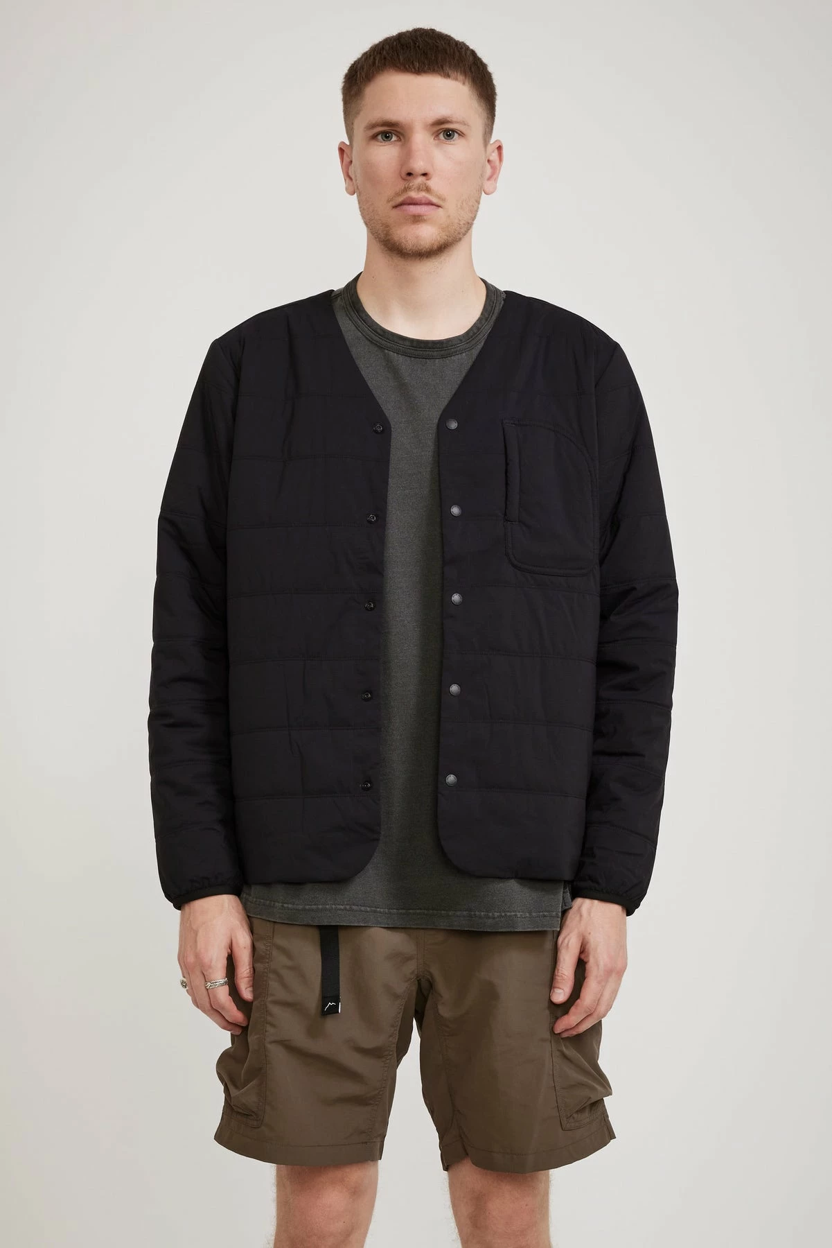 Flexible Insulated Cardigan Black - Image 2