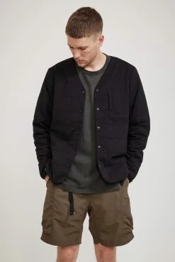 Flexible Insulated Cardigan Black