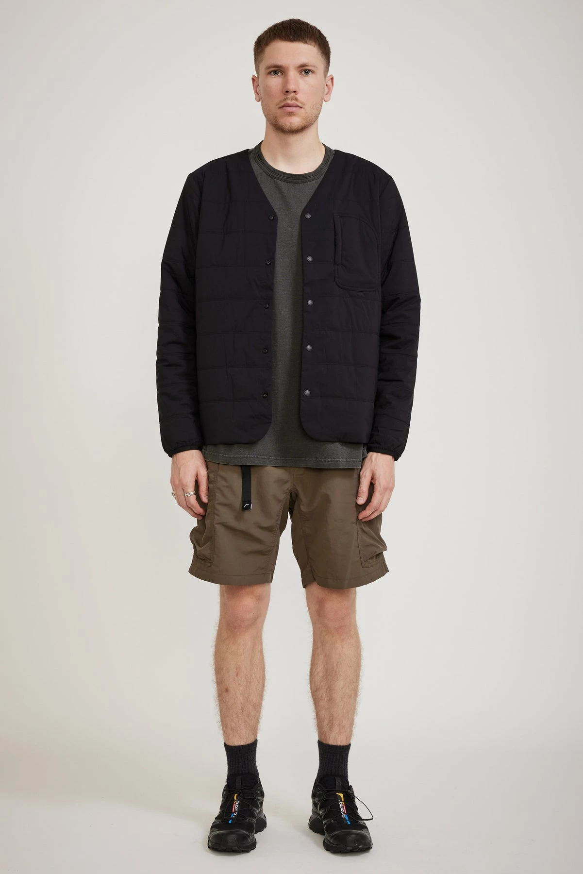 Flexible Insulated Cardigan Black - Image 6