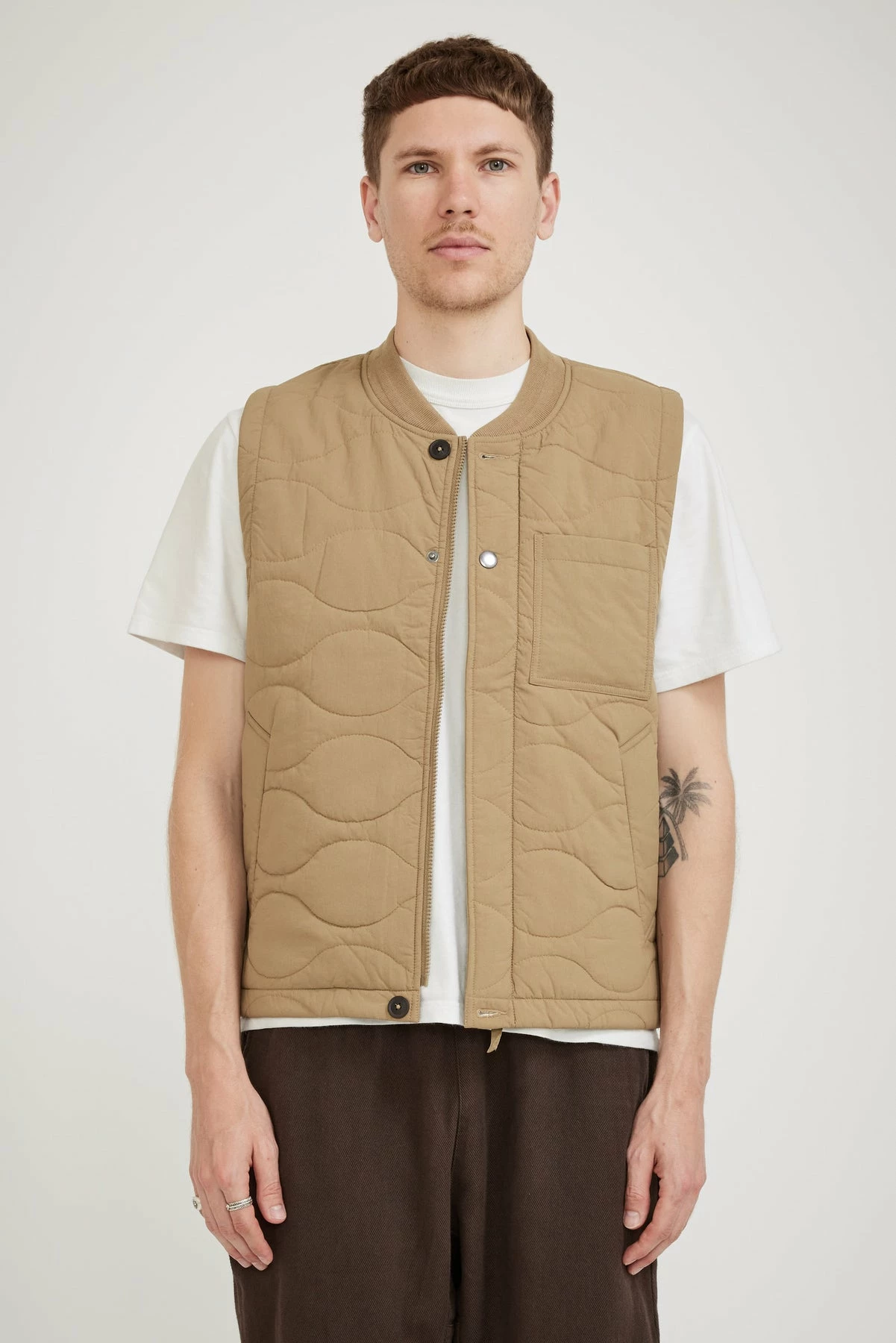 Carlton Gilet Recycled Nylon Sand