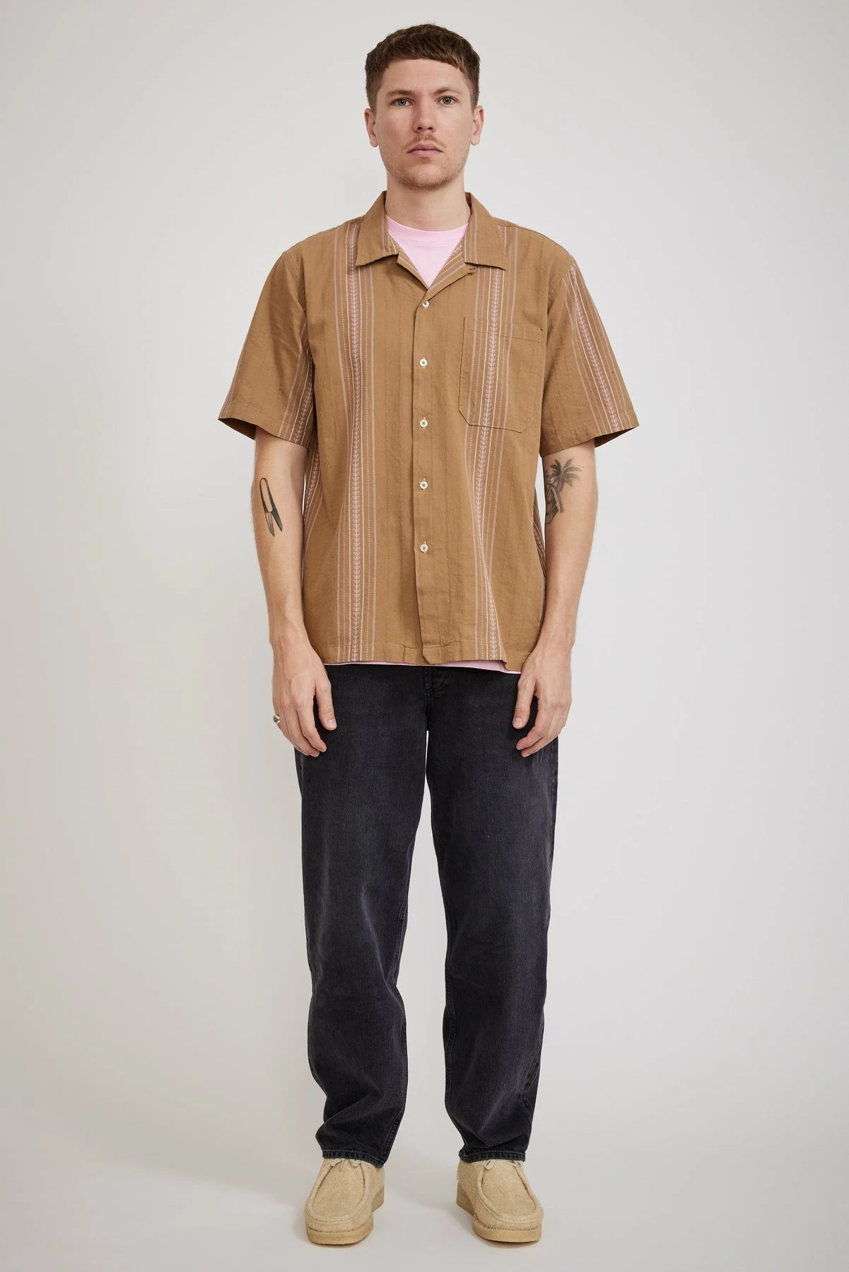 Camp Shirt Deck Cotton Sand - Image 2