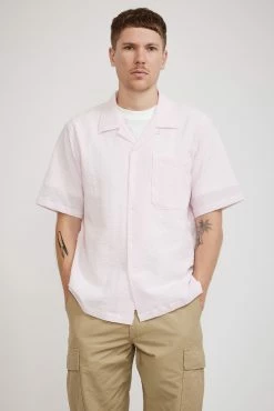 Camp Shirt Seersucker Pink