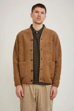 Cardigan Wool Fleece Taupe