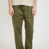 Double Pleat Pant Light Olive Twill