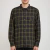 L/S Utility Shirt Herringbone Check Green
