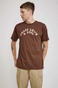 Print Tee Organic Jersey Brown