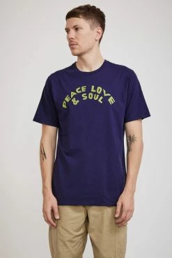 Print Tee Organic Jersey Navy