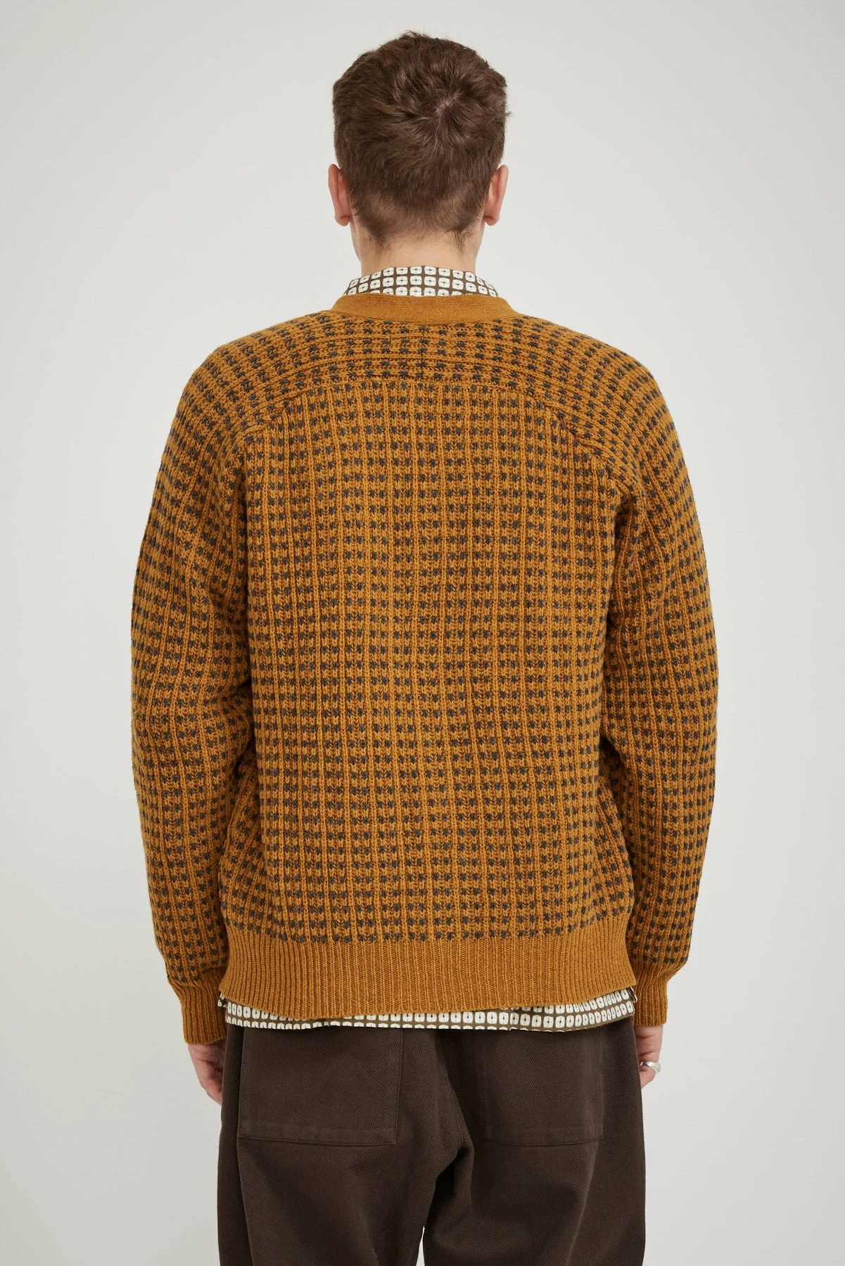 Vince Cardigan Italian Wool Cumin/Grey - Image 4