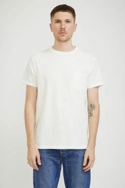 Crew Pocket T Shirt White