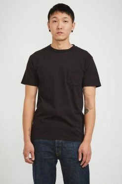 Crew Pocket T Shirt Black
