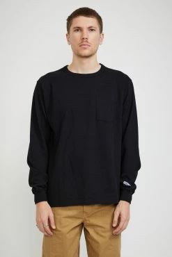 Whitesville L/S Pocket T Shirt Black
