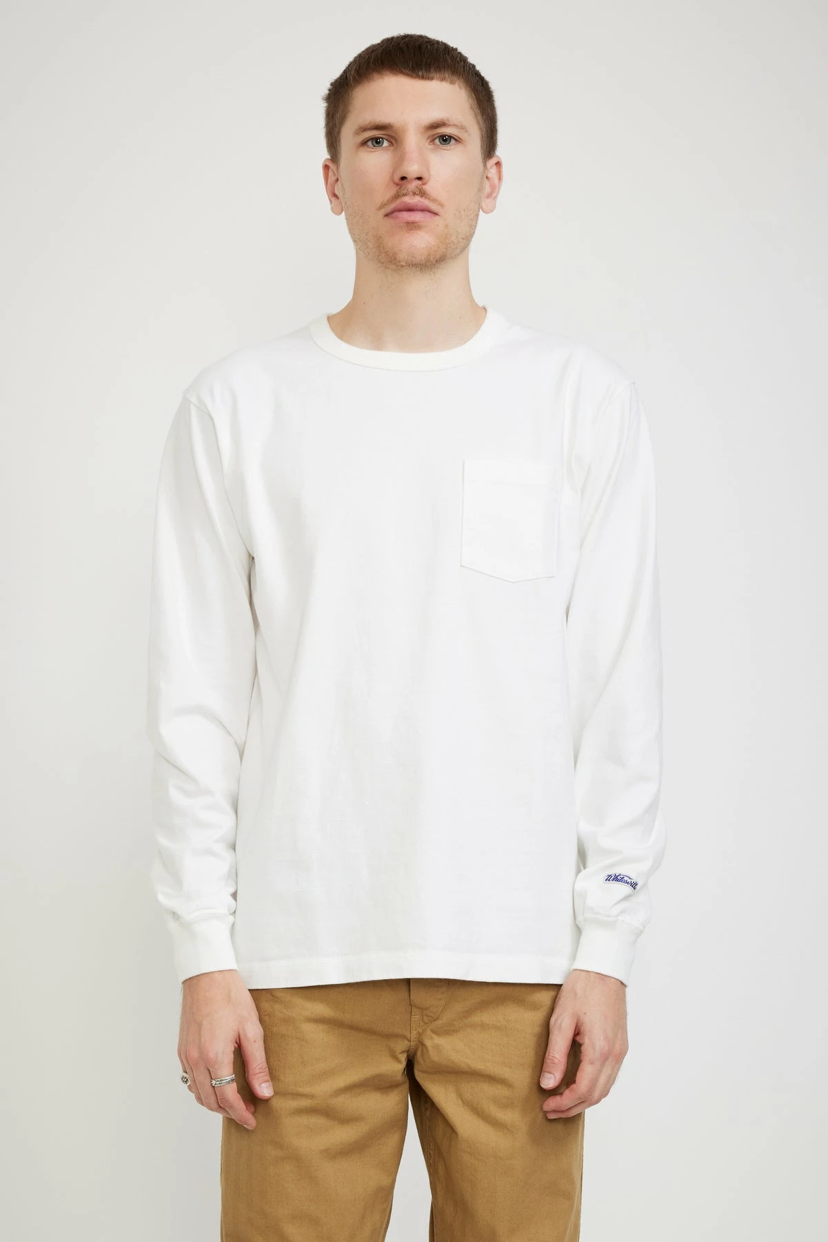 Whitesville L/S Pocket T Shirts Off White