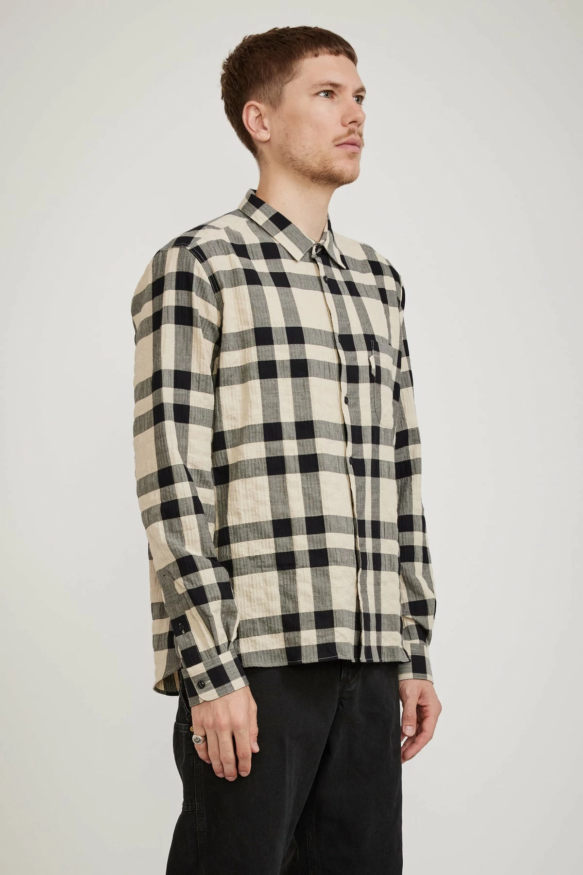 Curtis Shirt Black/Stone - Image 3