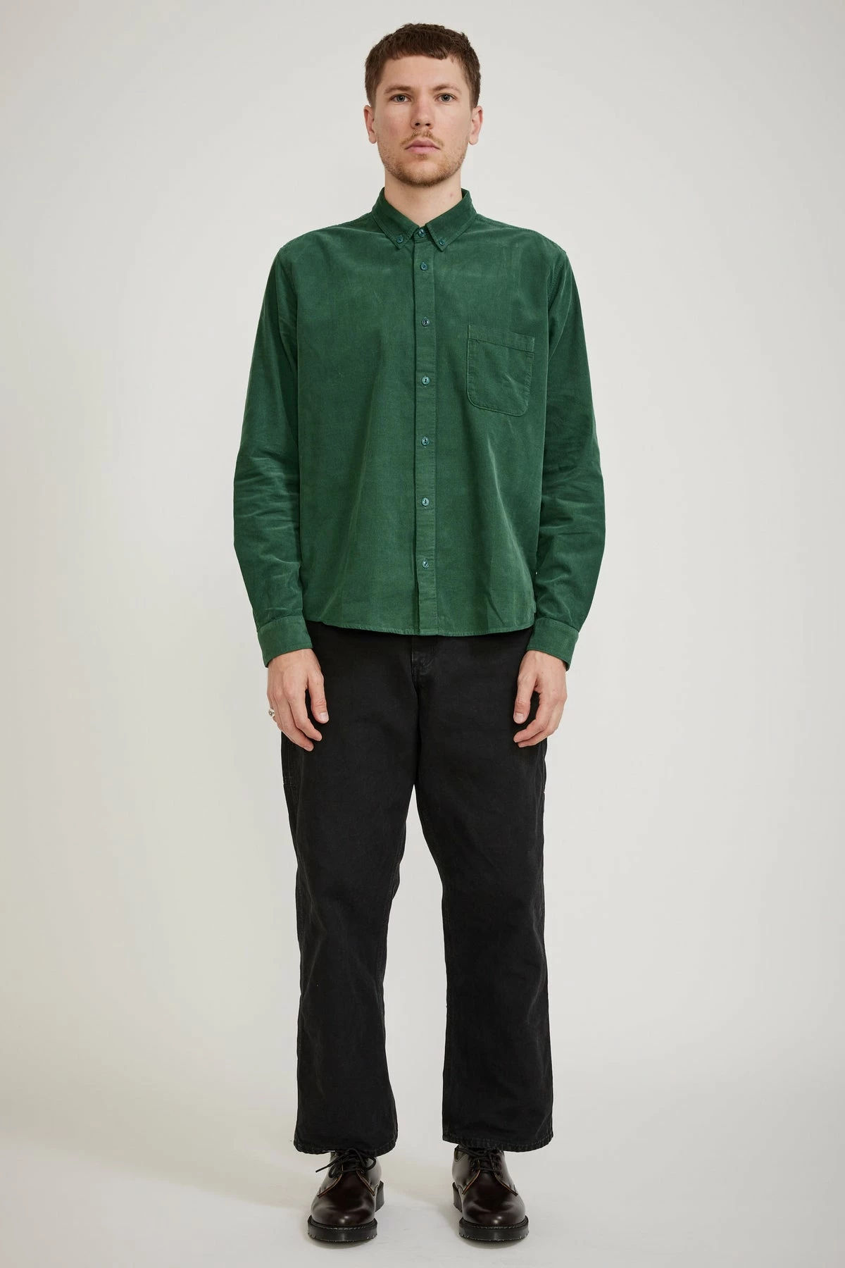 Dean Cord Shirt Green - Image 2